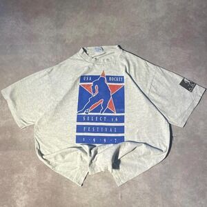 Vintage 90s USA Hockey Festival Graphic Tee Shirt